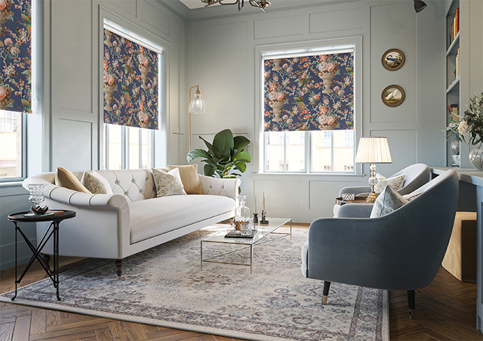 Clarence, Courtly Blue - Twist&Fit Roller Blind - Image 7